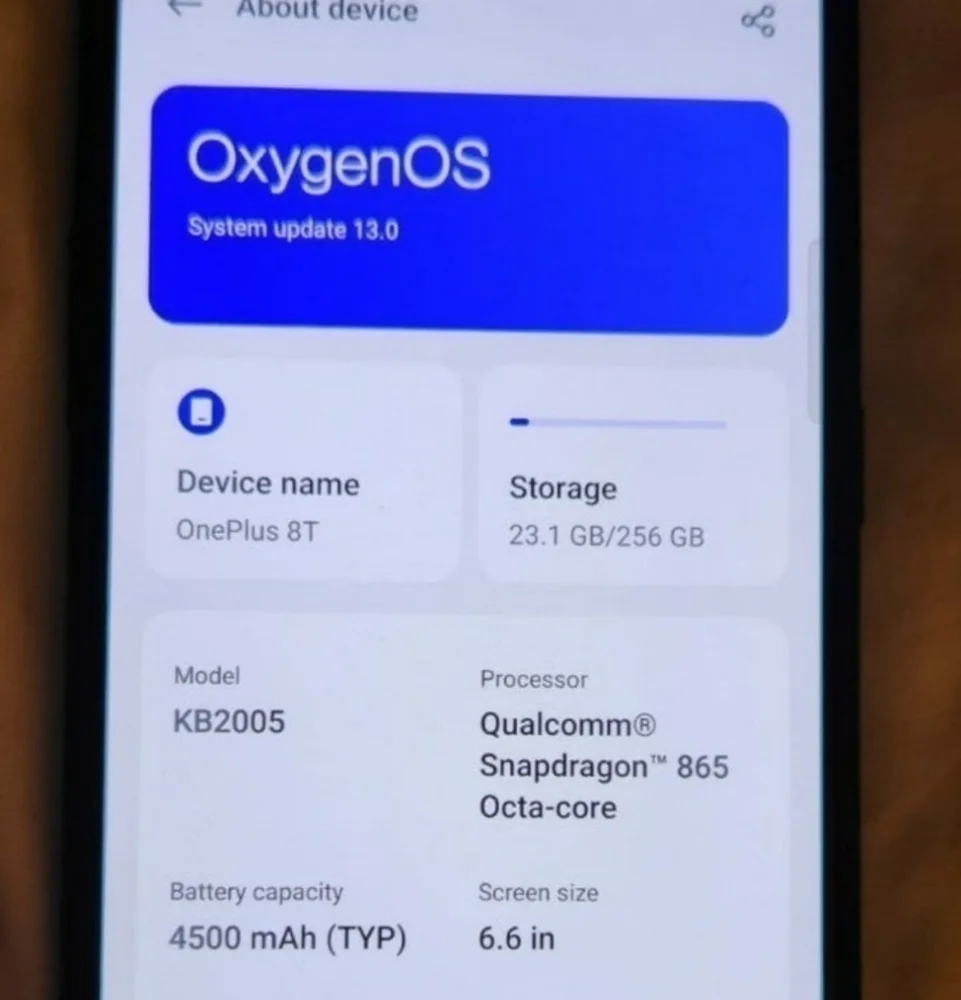 OnePlus 8T in Aquamarine Green 12 GB RAM and 256 GB Storage